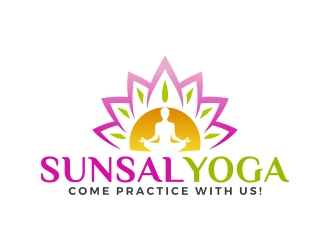 SunSal Yoga  logo design by Mbezz