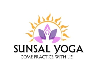 SunSal Yoga  logo design by moomoo