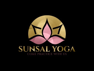 SunSal Yoga  logo design by AYATA
