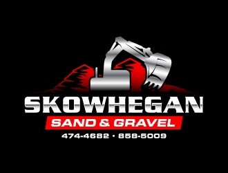 Skowhegan Sand & Gravel logo design by dibyo