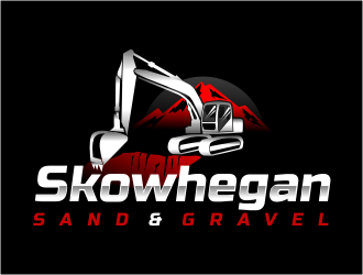 Skowhegan Sand & Gravel logo design by rgb1