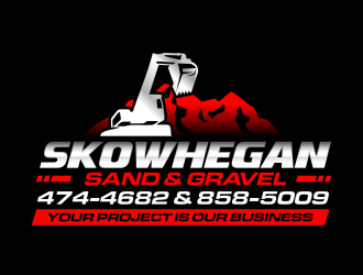 Skowhegan Sand & Gravel logo design by ingepro