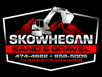 Skowhegan Sand & Gravel logo design by ingepro