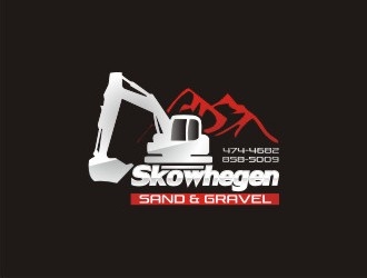 Skowhegan Sand & Gravel logo design by rizuki