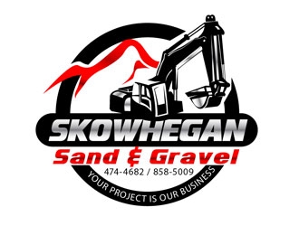 Skowhegan Sand & Gravel logo design by LogoInvent