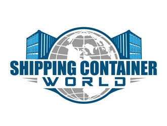 Shipping Container World  logo design by DreamLogoDesign