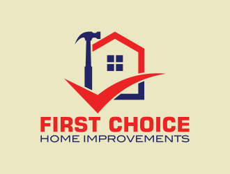 First Choice Home Improvements logo design by pakNton