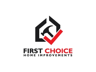 First Choice Home Improvements logo design by logogeek