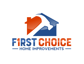 First Choice Home Improvements logo design by Dakon