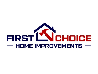 First Choice Home Improvements logo design by akilis13