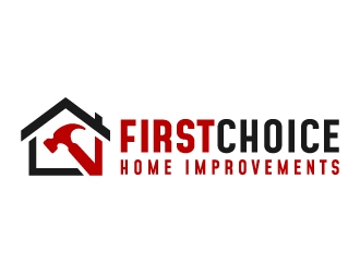First Choice Home Improvements logo design by akilis13