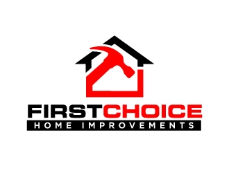 First Choice Home Improvements logo design by labo