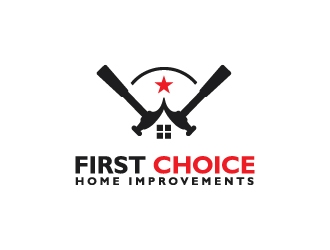 First Choice Home Improvements logo design by logogeek