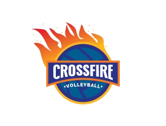 Crossfire Volleyball logo design by nemu