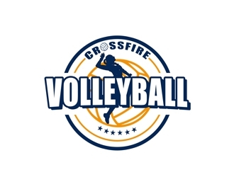 Crossfire Volleyball logo design by bougalla005
