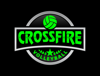 Crossfire Volleyball logo design by BlessedArt