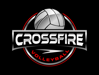 Crossfire Volleyball logo design by semar