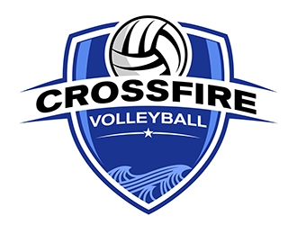 Crossfire Volleyball logo design by SteveQ