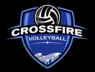 Crossfire Volleyball logo design by SteveQ