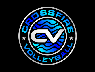 Crossfire Volleyball logo design by cintoko