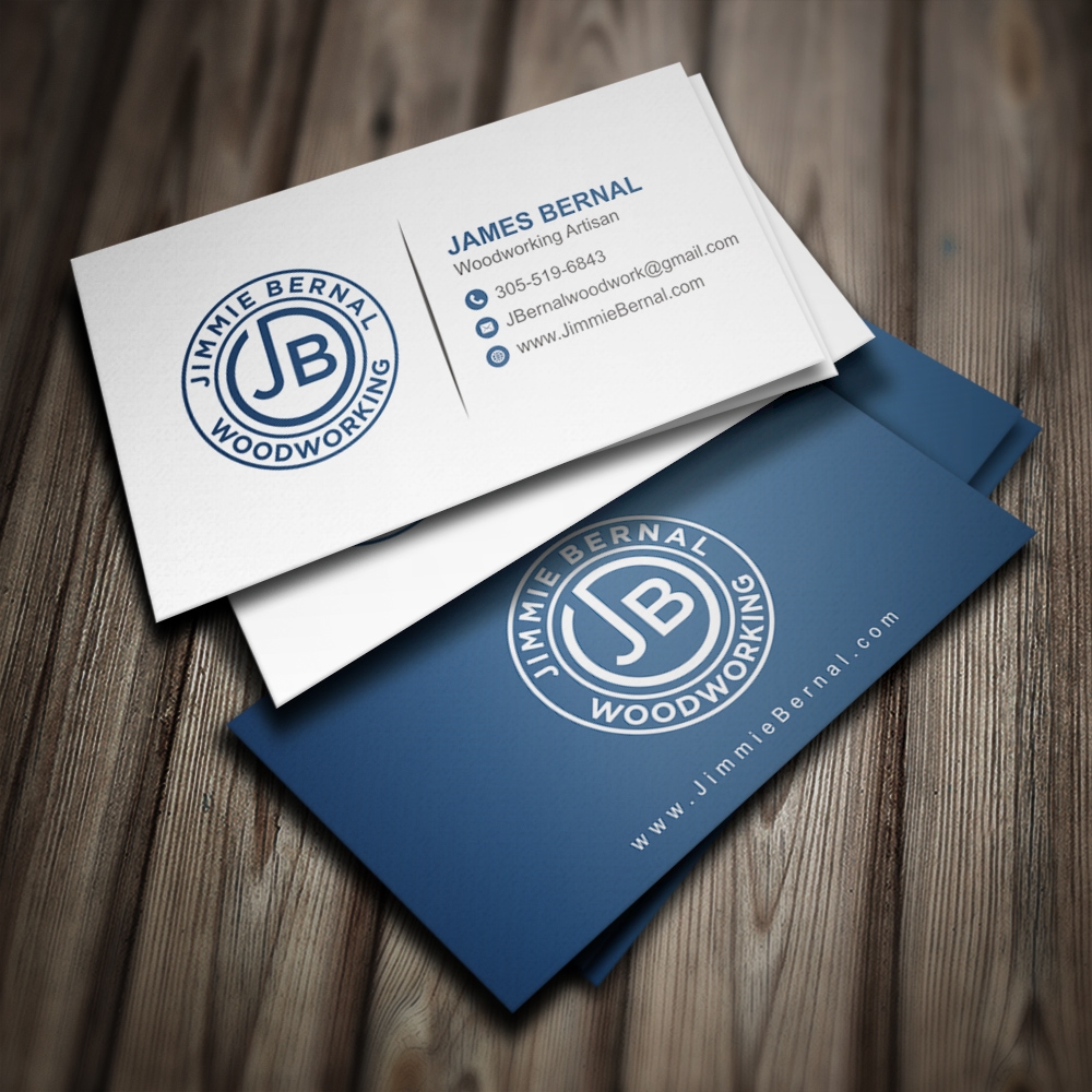 Jimmie Bernal Wood Turning logo design by Kindo