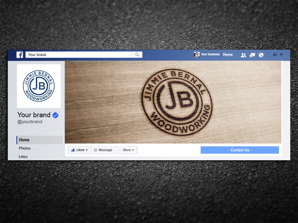 Jimmie Bernal Wood Turning logo design by Kindo