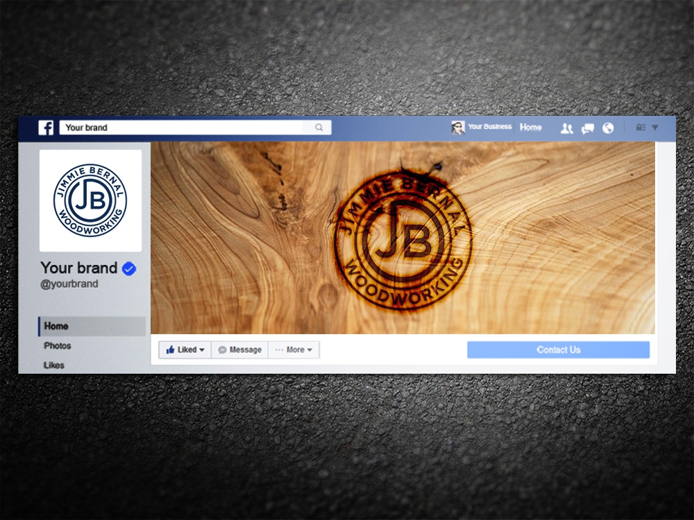 Jimmie Bernal Wood Turning logo design by Kindo