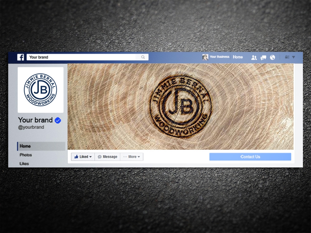 Jimmie Bernal Wood Turning logo design by Kindo