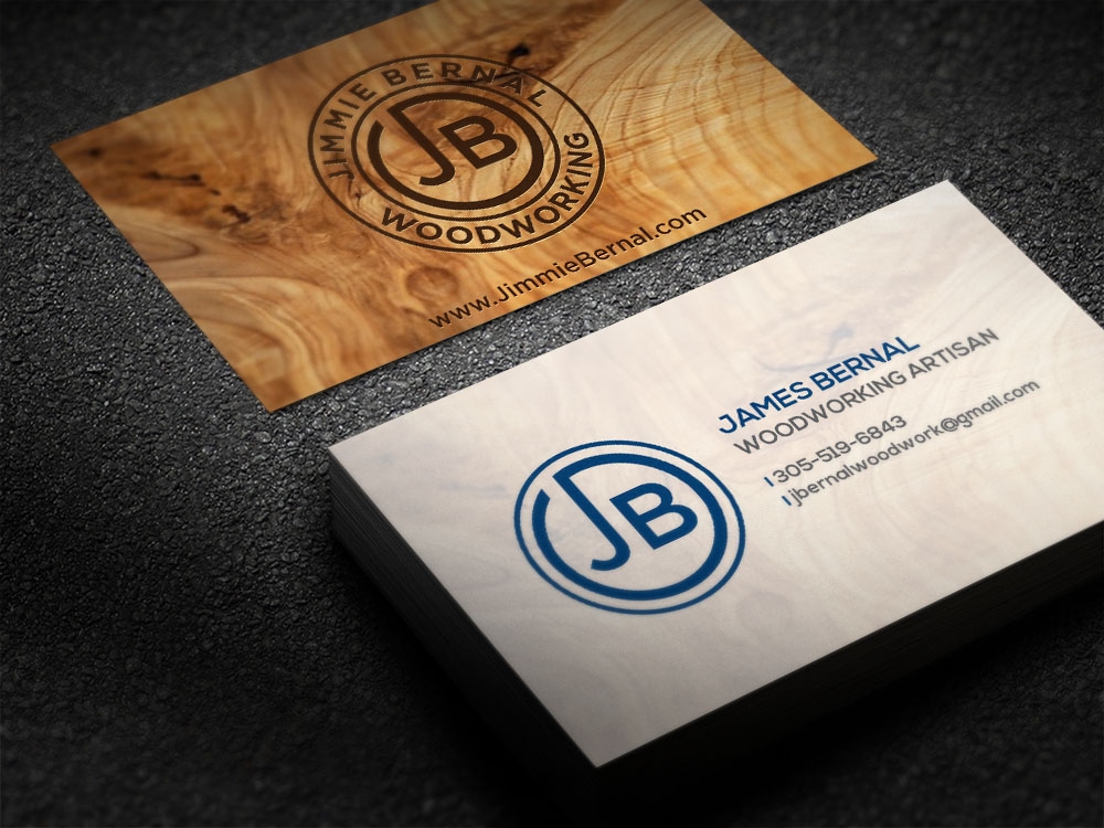 Jimmie Bernal Wood Turning logo design by scriotx