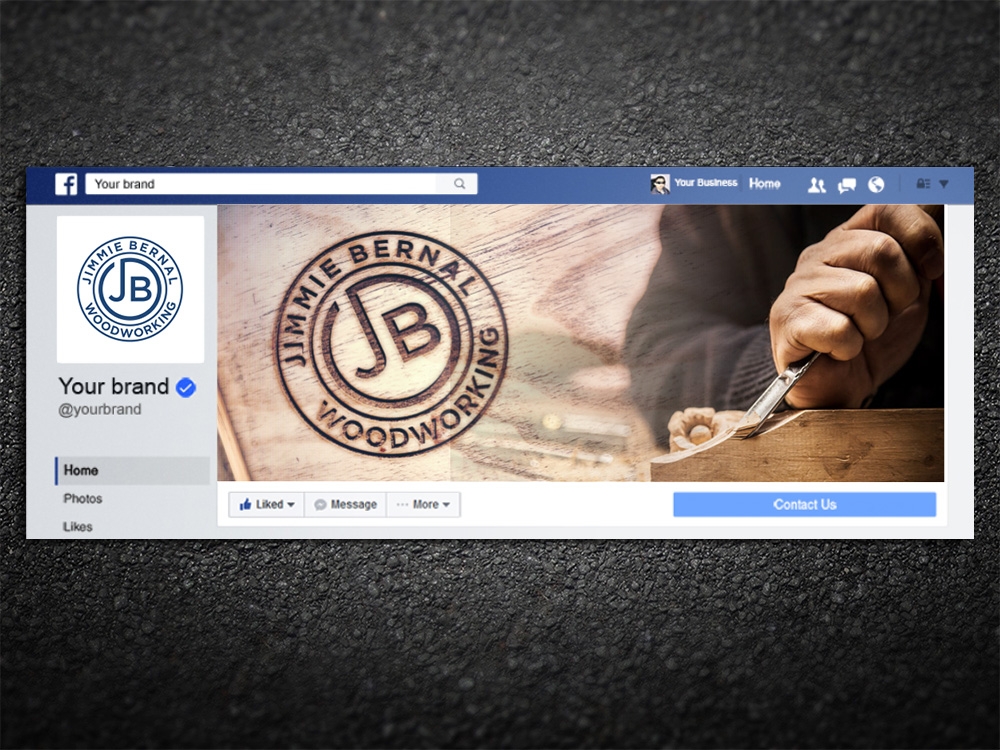 Jimmie Bernal Wood Turning logo design by Kindo