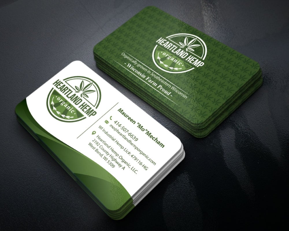 Heartland Hemp Organic logo design by Boomstudioz