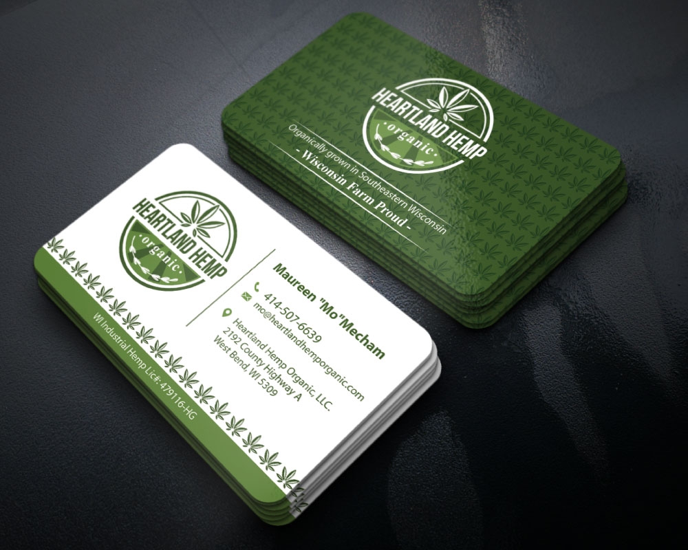 Heartland Hemp Organic logo design by Boomstudioz