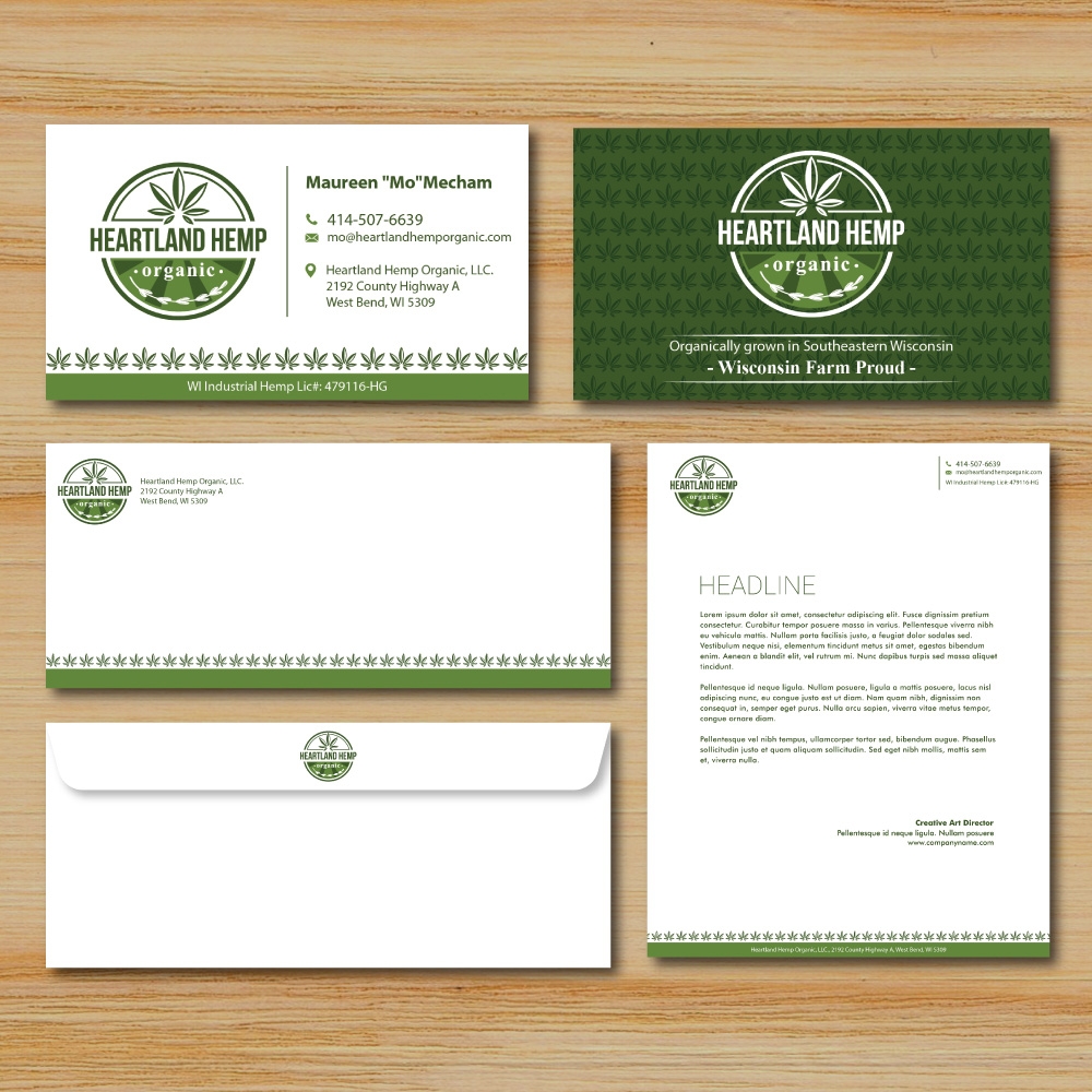Heartland Hemp Organic logo design by Boomstudioz