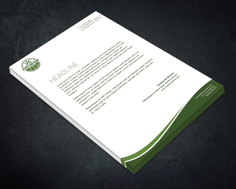 Heartland Hemp Organic logo design by Boomstudioz