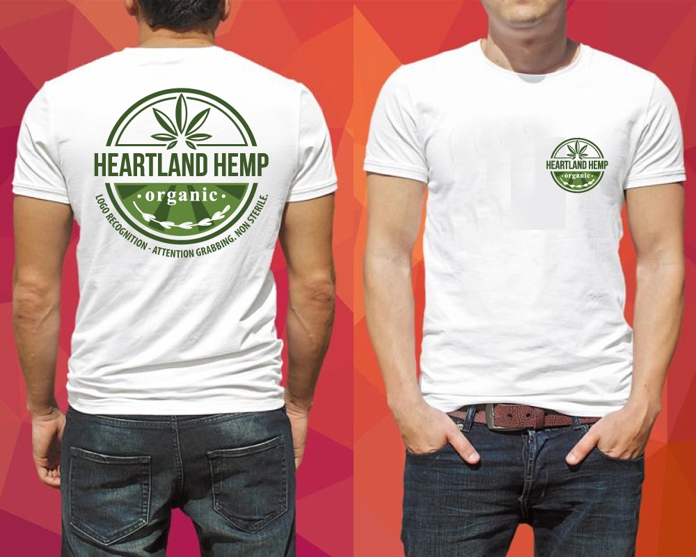 Heartland Hemp Organic logo design by Boomstudioz