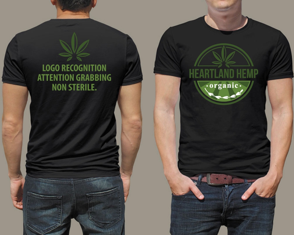 Heartland Hemp Organic logo design by Boomstudioz
