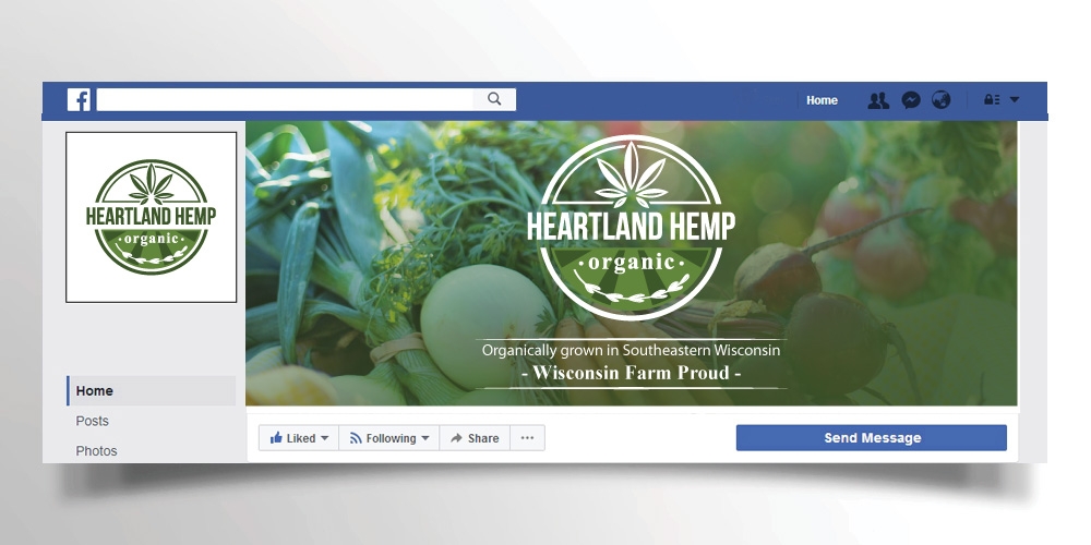 Heartland Hemp Organic logo design by Boomstudioz