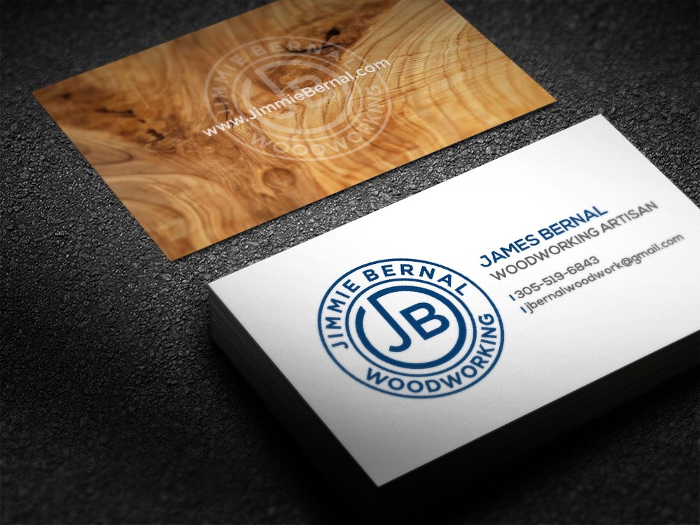 Jimmie Bernal Wood Turning logo design by scriotx