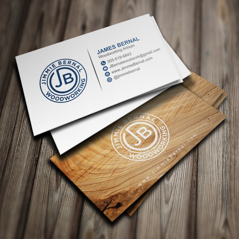 Jimmie Bernal Wood Turning logo design by Kindo