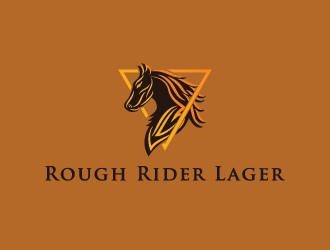Rough Rider Lager or Rough Rider Beer logo design by Lovoos