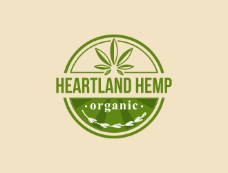 Heartland Hemp Organic logo design by ArRizqu