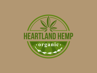 Heartland Hemp Organic logo design by ArRizqu