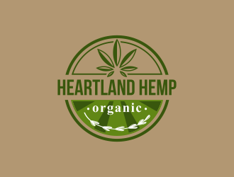 Heartland Hemp Organic logo design by ArRizqu