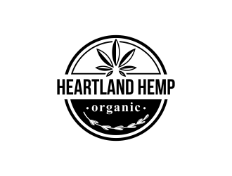 Heartland Hemp Organic logo design by ArRizqu