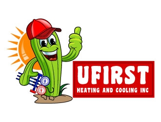 UFIRST Heating and Cooling INC logo design by uttam