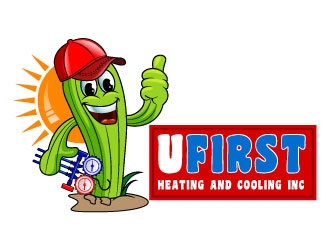 UFIRST Heating and Cooling INC logo design by uttam