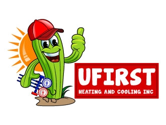 UFIRST Heating and Cooling INC logo design by uttam