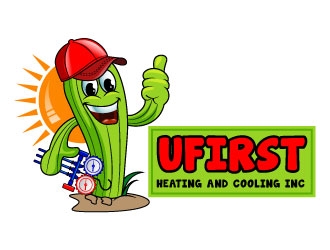 UFIRST Heating and Cooling INC logo design by uttam