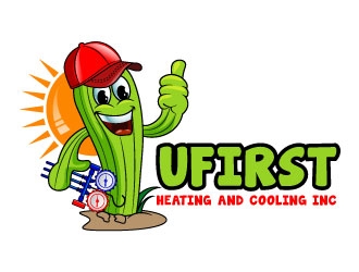 UFIRST Heating and Cooling INC logo design by uttam