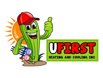 UFIRST Heating and Cooling INC logo design by uttam